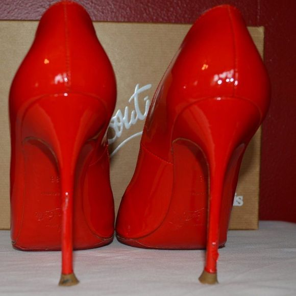 𝅺CHRISTIAN Louboutin Red Fifille 100 Patent Calf - Picture 8 of 16